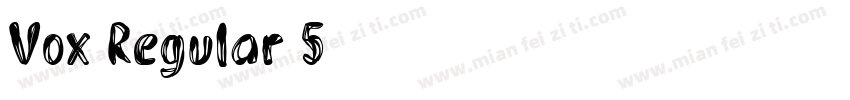 Vox Regular 5字体转换